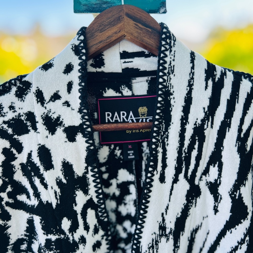 RARA AVIS by Iris Apfel XL Mixed Animal Print Statement Cardigan | $198 Retail - Picture 9 of 14